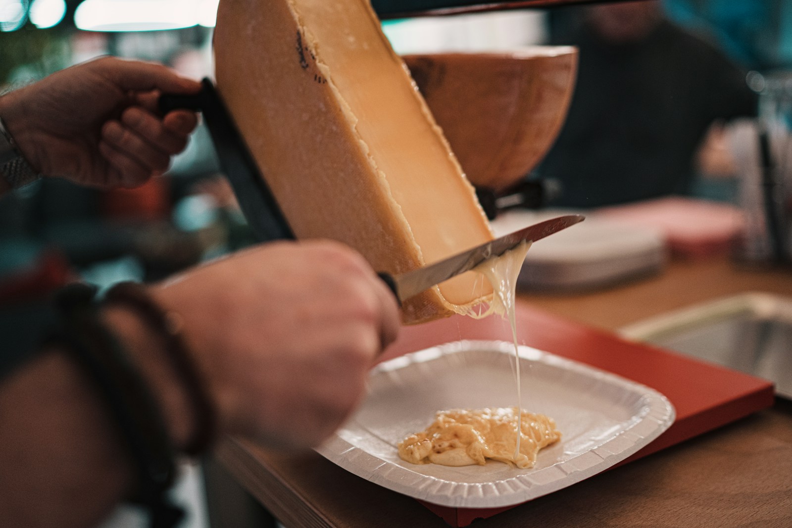 Raclette Essen im TAFF