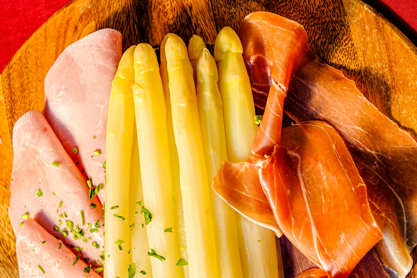 Spargel Essen im TAFF